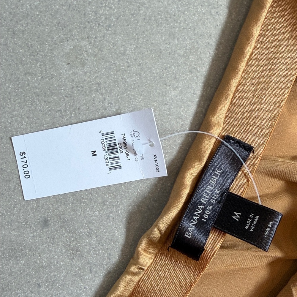 Banana Republic Golden Camel Satin Maxi Skirt - Picture 2 of 3